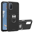 For OPPO A52 / A72 / A92 2 in 1 Armour Series PC + TPU Protective Case with Ring Holder(Black)