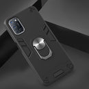 For OPPO A52 / A72 / A92 2 in 1 Armour Series PC + TPU Protective Case with Ring Holder(Black)