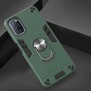For OPPO A52 / A72 / A92 2 in 1 Armour Series PC + TPU Protective Case with Ring Holder(Dark Green)