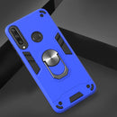 For Huawei Y6P 2 in 1 Armour Series PC + TPU Protective Case with Ring Holder(Dark Blue)