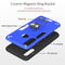 For Huawei Y6P 2 in 1 Armour Series PC + TPU Protective Case with Ring Holder(Royal Blue)