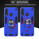 For Huawei Y6P 2 in 1 Armour Series PC + TPU Protective Case with Ring Holder(Royal Blue)