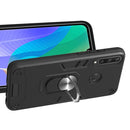 For Huawei Y6P 2 in 1 Armour Series PC + TPU Protective Case with Ring Holder(Black)