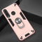 For Huawei Y6P 2 in 1 Armour Series PC + TPU Protective Case with Ring Holder(Rose Gold)