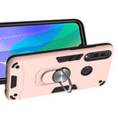 For Huawei Y6P 2 in 1 Armour Series PC + TPU Protective Case with Ring Holder(Rose Gold)