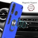 For Huawei Y6P 2 in 1 Armour Series PC + TPU Protective Case with Ring Holder(Rose Gold)