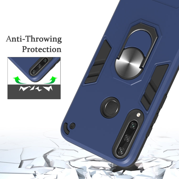 For Huawei Y6P 2 in 1 Armour Series PC + TPU Protective Case with Ring Holder(Rose Gold)