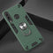 For Huawei Y6P 2 in 1 Armour Series PC + TPU Protective Case with Ring Holder(Dark Green)