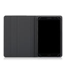 For 7-8 inch Marble Cloth Texture Horizontal Flip Universal Tablet PC Leather Case with Pen Slot & Holder(Black)