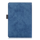 For 7-8 inch Marble Cloth Texture Horizontal Flip Universal Tablet PC Leather Case with Pen Slot & Holder(Dark Blue)