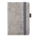 For 7-8 inch Marble Cloth Texture Horizontal Flip Universal Tablet PC Leather Case with Pen Slot & Holder(Grey)