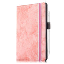 For 7-8 inch Marble Cloth Texture Horizontal Flip Universal Tablet PC Leather Case with Pen Slot & Holder(Pink)