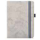 For 9-11 inch Marble Cloth Texture Horizontal Flip Universal Tablet PC Leather Case with Pen Slot & Holder(Grey)