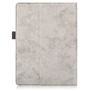 For 9-11 inch Marble Cloth Texture Horizontal Flip Universal Tablet PC Leather Case with Pen Slot & Holder(Grey)