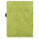 For 9-11 inch Marble Cloth Texture Horizontal Flip Universal Tablet PC Leather Case with Pen Slot & Holder(Green)