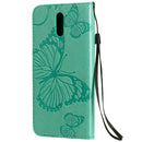 For Nokia 2.3 3D Butterflies Embossing Pattern Horizontal Flip Leather Case with Holder & Card Slot & Wallet(Green)
