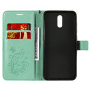 For Nokia 2.3 3D Butterflies Embossing Pattern Horizontal Flip Leather Case with Holder & Card Slot & Wallet(Green)
