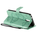 For Nokia 2.3 3D Butterflies Embossing Pattern Horizontal Flip Leather Case with Holder & Card Slot & Wallet(Green)