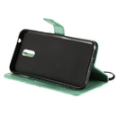 For Nokia 2.3 3D Butterflies Embossing Pattern Horizontal Flip Leather Case with Holder & Card Slot & Wallet(Green)