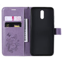 For Nokia 2.3 3D Butterflies Embossing Pattern Horizontal Flip Leather Case with Holder & Card Slot & Wallet(Purple)