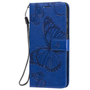 For Nokia 2.3 3D Butterflies Embossing Pattern Horizontal Flip Leather Case with Holder & Card Slot & Wallet(Blue)