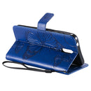For Nokia 2.3 3D Butterflies Embossing Pattern Horizontal Flip Leather Case with Holder & Card Slot & Wallet(Blue)