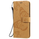 For Nokia 2.3 3D Butterflies Embossing Pattern Horizontal Flip Leather Case with Holder & Card Slot & Wallet(Yellow)
