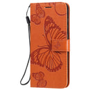 For Nokia 2.3 3D Butterflies Embossing Pattern Horizontal Flip Leather Case with Holder & Card Slot & Wallet(Orange)