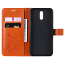 For Nokia 2.3 3D Butterflies Embossing Pattern Horizontal Flip Leather Case with Holder & Card Slot & Wallet(Orange)