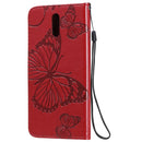 For Nokia 2.3 3D Butterflies Embossing Pattern Horizontal Flip Leather Case with Holder & Card Slot & Wallet(Red)