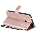For Nokia 2.3 3D Butterflies Embossing Pattern Horizontal Flip Leather Case with Holder & Card Slot & Wallet(Rose Gold)