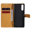 For Sony Xperia 10 II 3D Butterflies Embossing Pattern Horizontal Flip Leather Case with Holder & Card Slot & Wallet(Yellow)