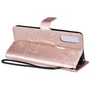 For Sony Xperia 10 II 3D Butterflies Embossing Pattern Horizontal Flip Leather Case with Holder & Card Slot & Wallet(Rose Gold)