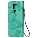 For Xiaomi Redmi Note 9 / 10X 4G 3D Butterflies Embossing Pattern Horizontal Flip Leather Case with Holder & Card Slot & Wallet(Green)