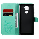 For Xiaomi Redmi Note 9 / 10X 4G 3D Butterflies Embossing Pattern Horizontal Flip Leather Case with Holder & Card Slot & Wallet(Green)