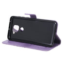 For Xiaomi Redmi Note 9 / 10X 4G 3D Butterflies Embossing Pattern Horizontal Flip Leather Case with Holder & Card Slot & Wallet(Purple)