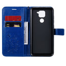 For Xiaomi Redmi Note 9 / 10X 4G 3D Butterflies Embossing Pattern Horizontal Flip Leather Case with Holder & Card Slot & Wallet(Blue)