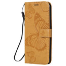 For Xiaomi Redmi Note 9 / 10X 4G 3D Butterflies Embossing Pattern Horizontal Flip Leather Case with Holder & Card Slot & Wallet(Yellow)