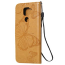 For Xiaomi Redmi Note 9 / 10X 4G 3D Butterflies Embossing Pattern Horizontal Flip Leather Case with Holder & Card Slot & Wallet(Yellow)