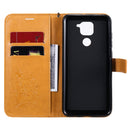For Xiaomi Redmi Note 9 / 10X 4G 3D Butterflies Embossing Pattern Horizontal Flip Leather Case with Holder & Card Slot & Wallet(Yellow)