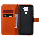 For Xiaomi Redmi Note 9 / 10X 4G 3D Butterflies Embossing Pattern Horizontal Flip Leather Case with Holder & Card Slot & Wallet(Orange)