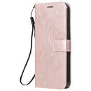For Xiaomi Redmi Note 9 / 10X 4G 3D Butterflies Embossing Pattern Horizontal Flip Leather Case with Holder & Card Slot & Wallet(Rose Gold)