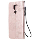 For Xiaomi Redmi Note 9 / 10X 4G 3D Butterflies Embossing Pattern Horizontal Flip Leather Case with Holder & Card Slot & Wallet(Rose Gold)