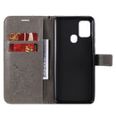 For Samsung Galaxy A21s 3D Butterflies Embossing Pattern Horizontal Flip Leather Case with Holder & Card Slot & Wallet(Grey)