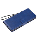 For OPPO Realme 6 Solid Color Horizontal Flip Protective Leather Case with Holder & Card Slots & Wallet & Lanyard(Blue)