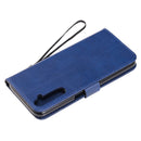 For OPPO Realme 6 Solid Color Horizontal Flip Protective Leather Case with Holder & Card Slots & Wallet & Lanyard(Blue)