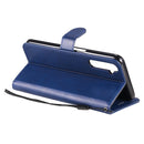 For OPPO Realme 6 Solid Color Horizontal Flip Protective Leather Case with Holder & Card Slots & Wallet & Lanyard(Blue)