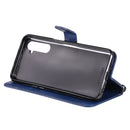 For OPPO Realme 6 Solid Color Horizontal Flip Protective Leather Case with Holder & Card Slots & Wallet & Lanyard(Blue)