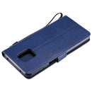 For Xiaomi Redmi Note 9S / Note 9 Pro Solid Color Horizontal Flip Protective Leather Case with Holder & Card Slots & Wallet & Lanyard(Blue)