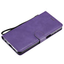 For Xiaomi Redmi Note 9S / Note 9 Pro Solid Color Horizontal Flip Protective Leather Case with Holder & Card Slots & Wallet & Lanyard(Purple)